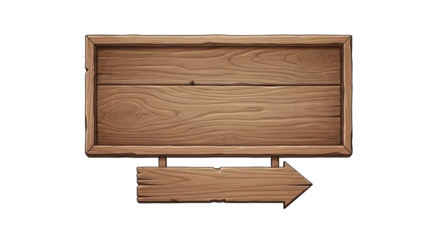 Rustic Wooden Signpost with Arrow Directional Indicator.