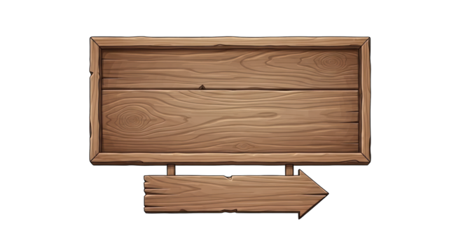 Rustic Wooden Signpost with Arrow Directional Indicator.