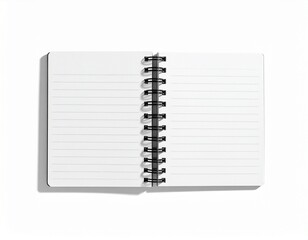 notebook isolated on white background