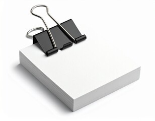 Paper with Black cliper