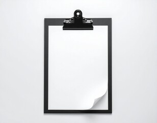 clipboard with paper