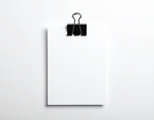 white paper clip