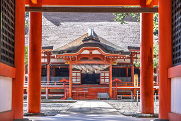 【#島根】朱色の楼門(島根県出雲市 日御碕神社)