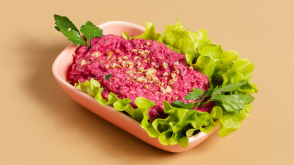 Salad plate isolated