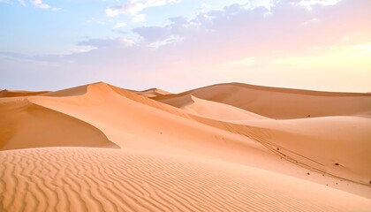 Desert dunes at sunrise