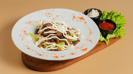 Salad plate isolated