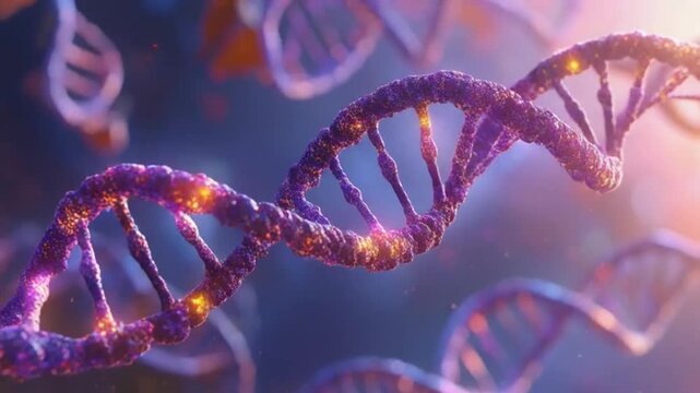 3D-Darstellung eines DNA-Strangs
