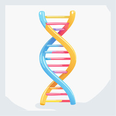 3D-Darstellung eines DNA-Strangs