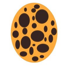 Fototapeta premium vector illustration of a black and white round button