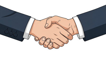 Handshake &ndash; Business Agreement, Partnership, Trust, Collaboration Concept, Transparent Background PNG