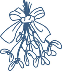 Mistletoe with Ribbon Sketch