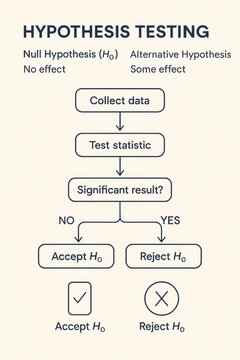 Understanding hypothesis testing a visual guide to statistical decision making process flow