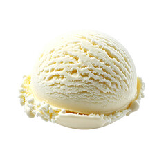 Creamy, pale yellow ice cream scoop (1)