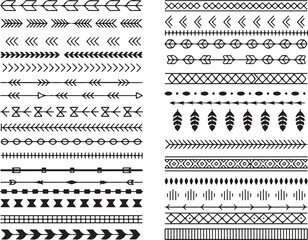 Decorative Border Collection A Set of Hand Drawn Dividers and Frames for Graphic Projects