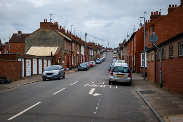 Fototapeta premium Residential estate street view in England UK
