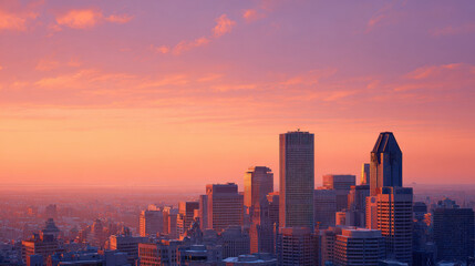 Fototapeta premium captivating urban sunset views across countries devoid of any human presence