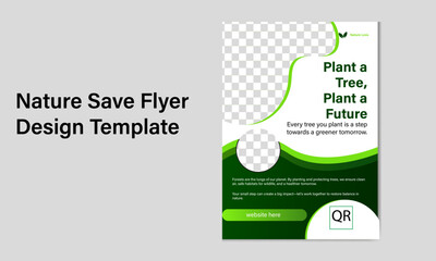 Nature care flyer design template