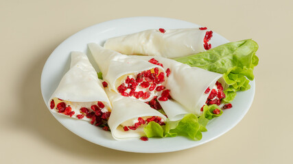 Salad plate isolated