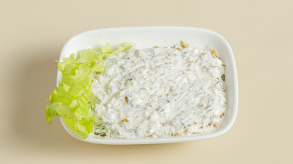 Salad plate isolated