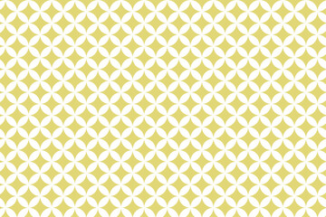 ゴールドの七宝柄の背景素材　ベクター	
