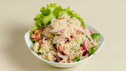 Salad plate isolated