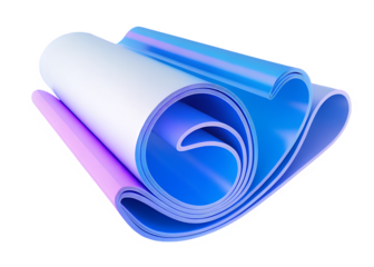 purple furry number one isolated on white background, png, ai generated