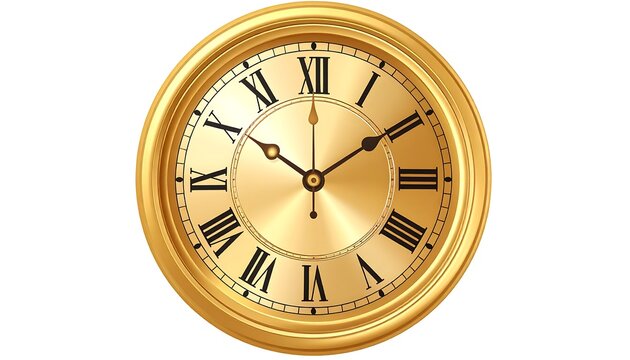 Gold antique clock face