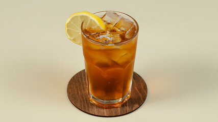 Lemonade glass isolated