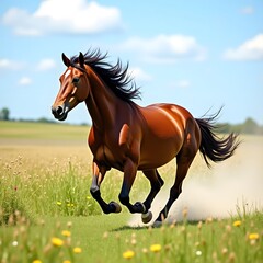 Obraz premium horse in the field