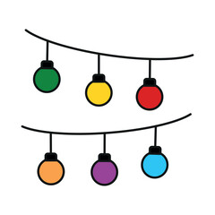 Christmas lights color