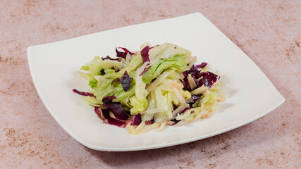 Salad plate isolated