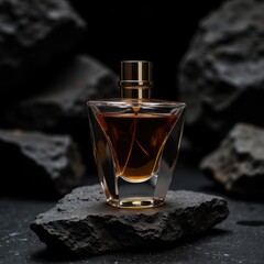 Perfume Bottle on Volcanic Rock