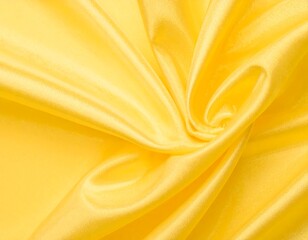 Yellow silk fabric folds