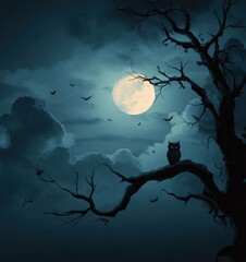 cute halloween owl