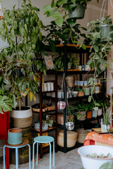 outdoor cafe in the garden