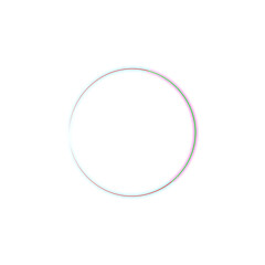 Minimal Circle Frame PNG – Simple Round Border