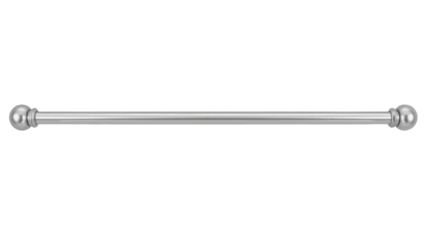 Silver curtain rod isolated on transparent background