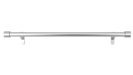 Silver curtain rod isolated on transparent background