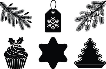 Christmas Silhouette Mega Pack | Ornaments, Trees & Winter Designs