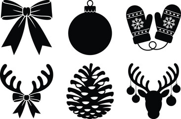 Festive Christmas Silhouette Bundle | Cricut & Silhouette Cut Files