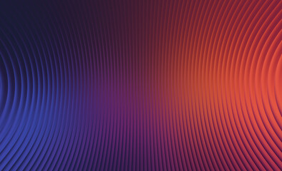 Fototapeta premium Abstract background with curved lines and gradient of blue, purple, and red colors