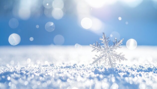 冬のイメージ画像　雪の結晶	