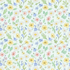 seamless floral background B1