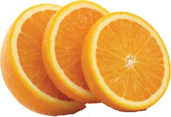 orange slice isolated on white