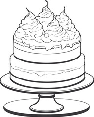 wedding cake vector