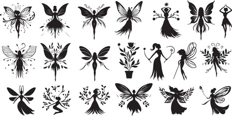 Fairy Silhouette Vector