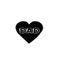 Dad Heart Love Graphic