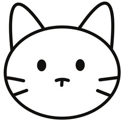 Playful cat character illustration digital art minimalist style cozy vibes