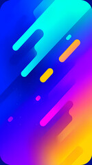 Obraz premium Colorful Abstract Gradient Light Streaks on Dark Background