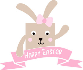 Cute Easter Bunny Greeting